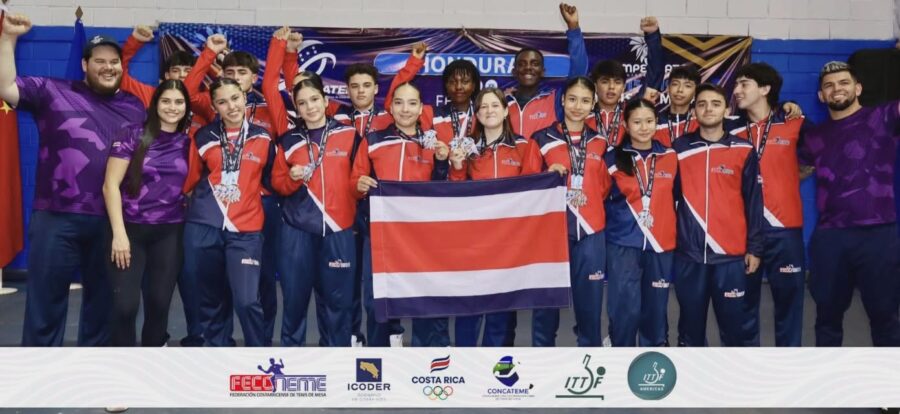Costa Rica brilló en el Centroamericano U-15 y U-19 de Tenis de Mesa