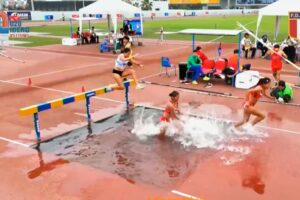 Maria Paula Leiva Impone nuevo record en los 3000 metros con obstáculos en Perú.