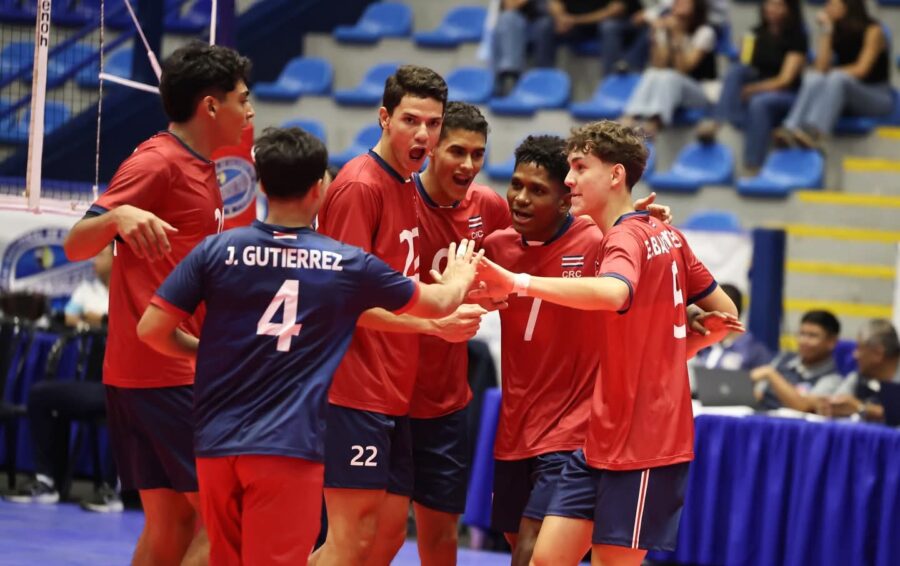 Costa Rica Asegura el pase a Cuartos de Final en el panamcup u21 de Voleyball Masculino.