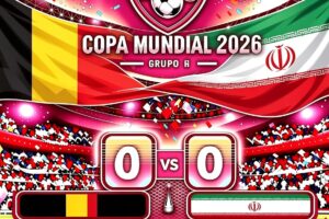 Irán empata en su Segunda presentación ante Bélgica en el Mundial y se coloca de líder de grupo G.