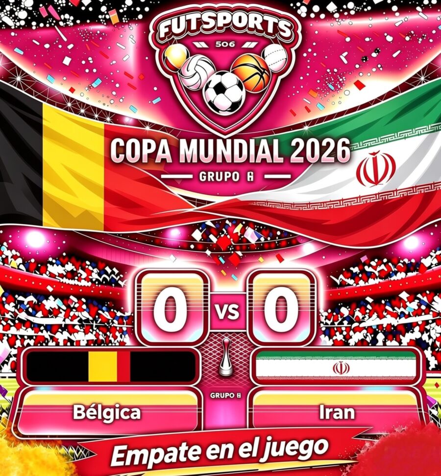 Irán empata en su Segunda presentación ante Bélgica en el Mundial y se coloca de líder de grupo G.