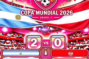 Argentina Logra Importante triunfo ante Austria y asegura su boleto a la siguiente ronda.