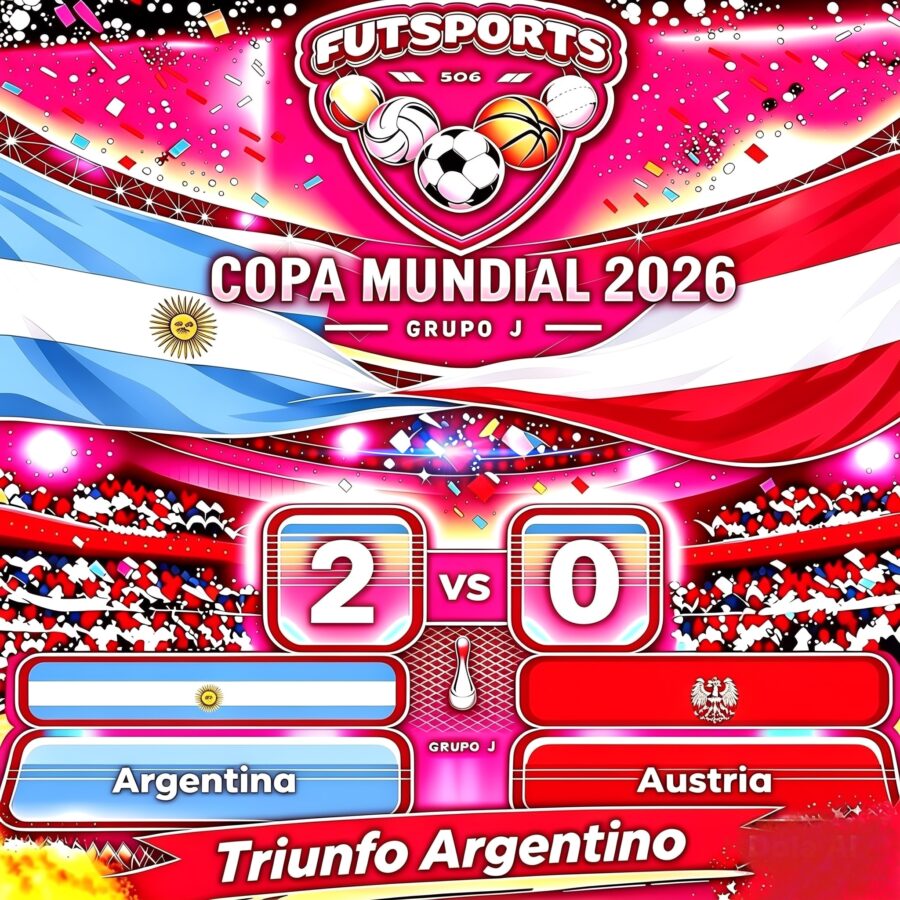 Argentina Logra Importante triunfo ante Austria y asegura su boleto a la siguiente ronda.