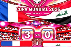 Francia Logra Importante Victoria ante Irak y prácticamente se clasifica a la siguiente ronda.