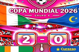 Costa de Marfil logra importante triunfo ante Curazao y se posiciona en la segunda casilla muy cerca de la clasificación.