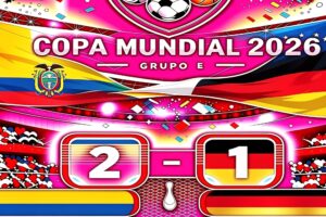 Ecuador Hace Historia tras lograr una victoria ante la poderosa Alemania y los deja con esperanza de clasificar.