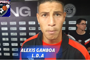 Alexis Gamboa defensa de Liga Deportiva Alajuelense despues del partido con Sporting nos habla del encuentro.