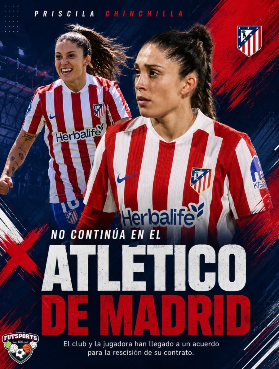 Priscilla Chinchilla deja el Atlético de Madrid.