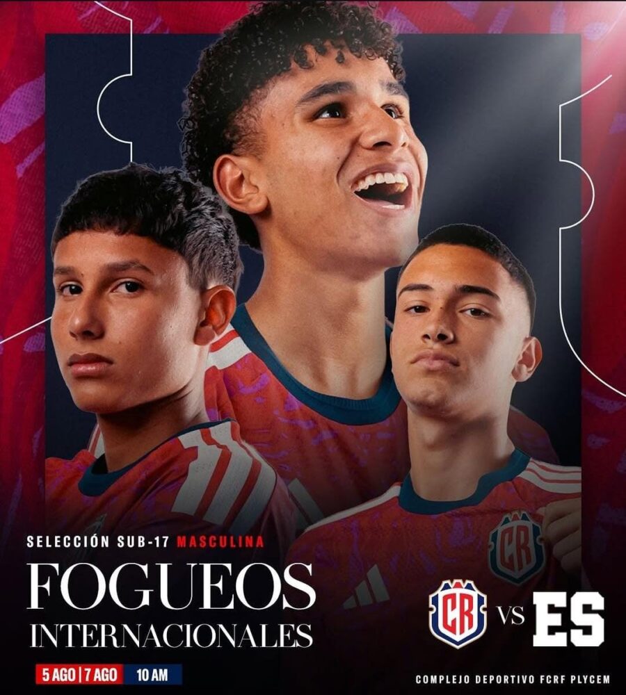 Selección de El Salvador será el fogueo de Costa Rica en la sub17