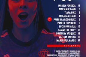 Alineación de la selección femenina Preolímpica.