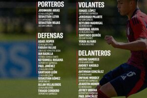 Costa Rica anuncia convocatoria Sub-17 para los amistosos ante El Salvador.