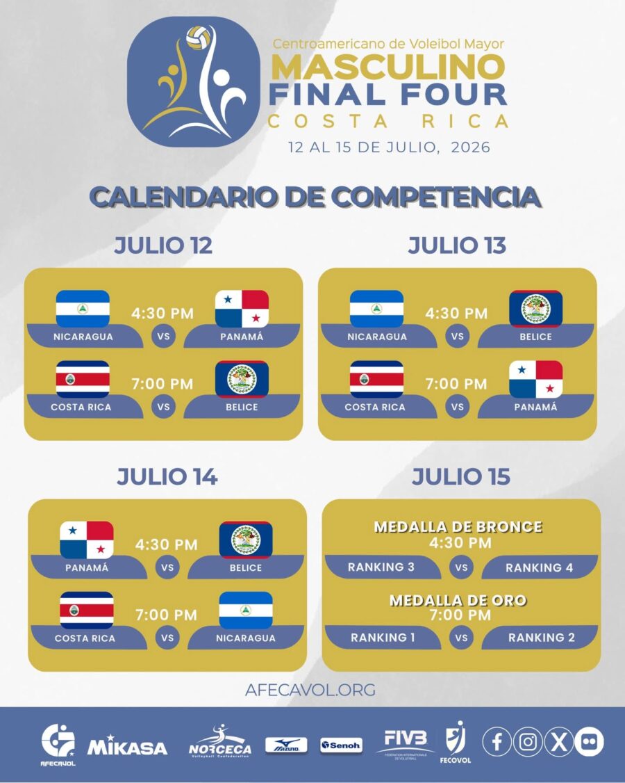 El Final Four Centroamericano de Voleibol Mayor