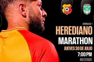 Herediano vs Maraton juego torneo CONCACAF