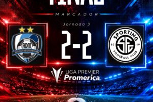 AD Moravia y Sporting FC empatan en la capital.